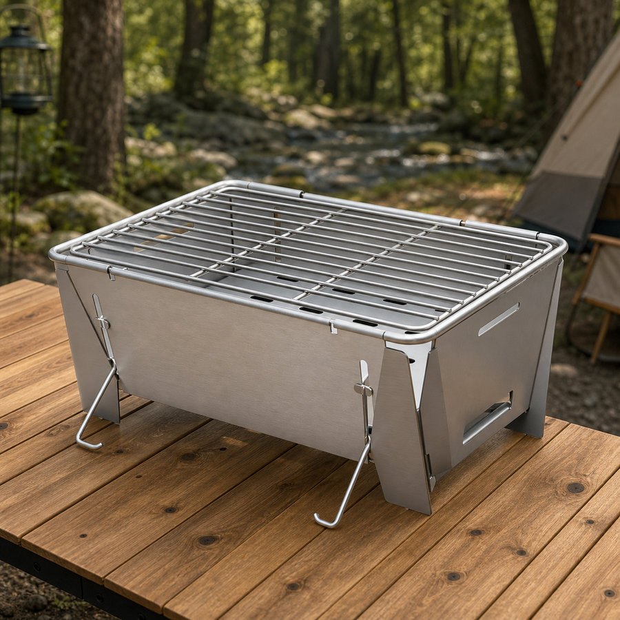 Portable Folding Charcoal Grill