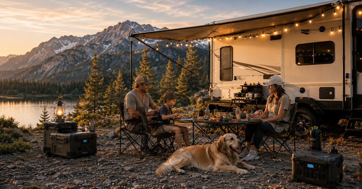 Family RV camping